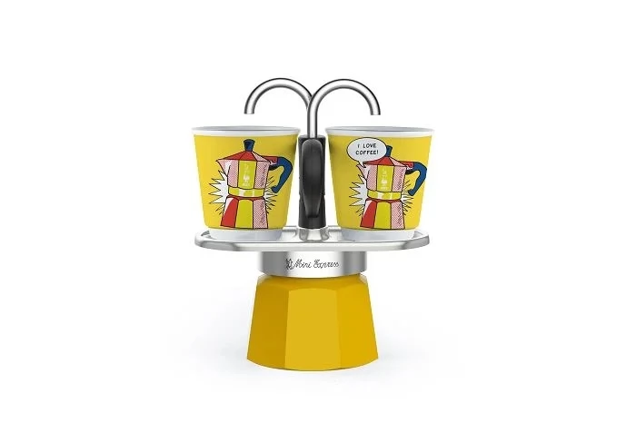 BIALETTI 1405/MR Mini Express Lichtenstein 2 személyes kávéfőző Sárga