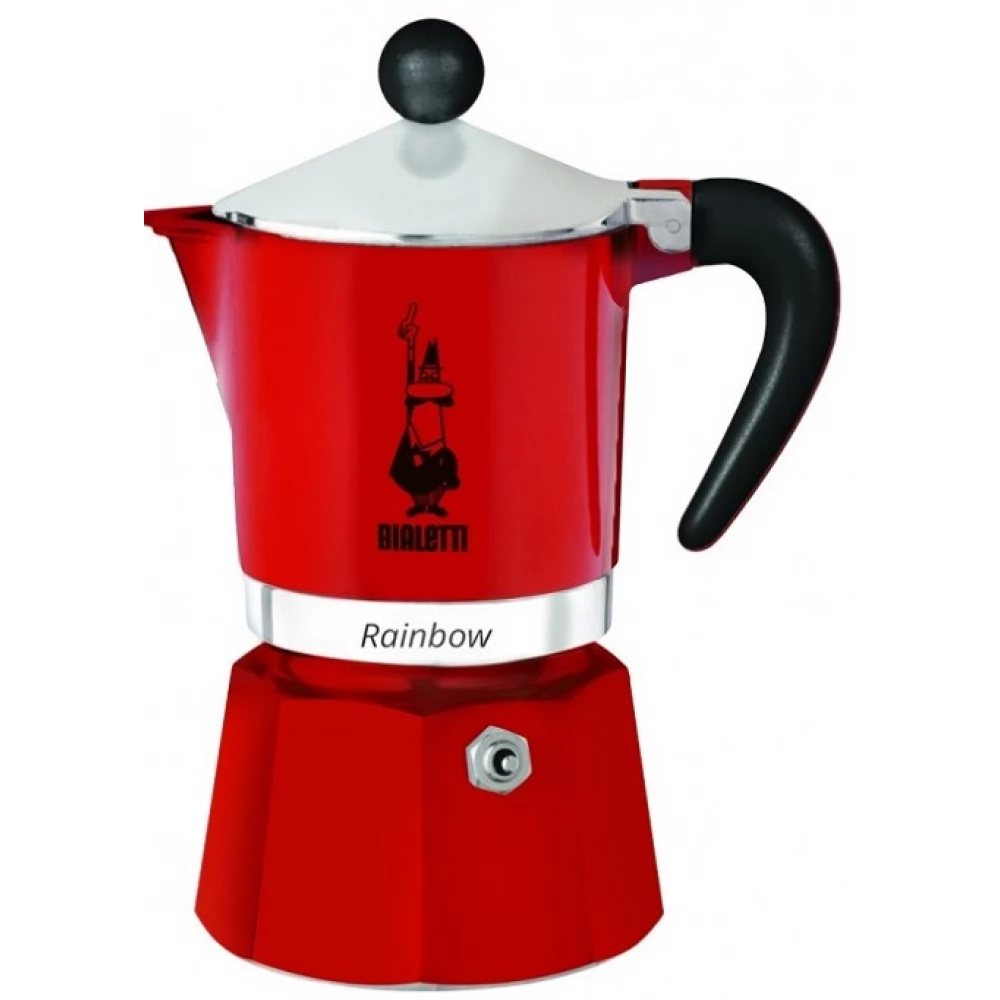 BIALETTI 4962 Rainbow 3 kotyogós kávéfőző 3 adag piros