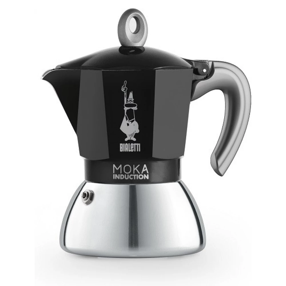 BIALETTI 6934 Moka Induction 4 adagos kotyogós kávéfőző fekete