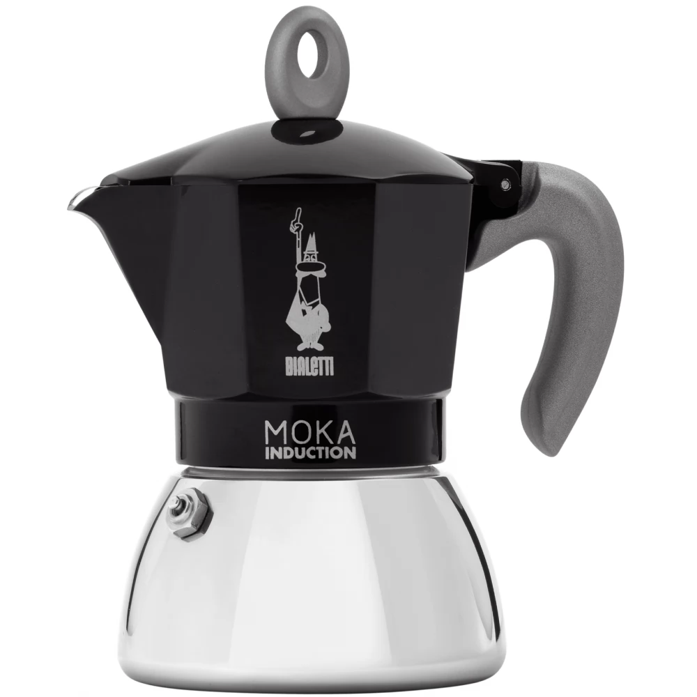 BIALETTI 6936 Moka Induction kotyogós kávéfőző 6 adag fekete
