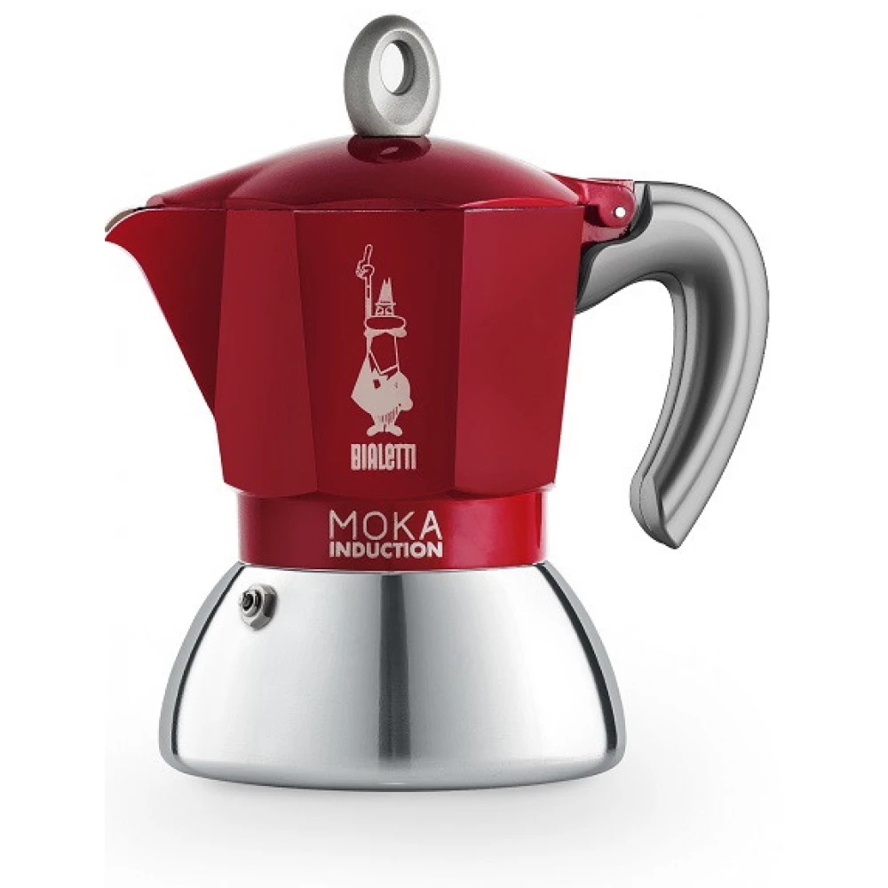 BIALETTI 6942 Moka Induction 2 adagos kotyogós kávéfőző piros