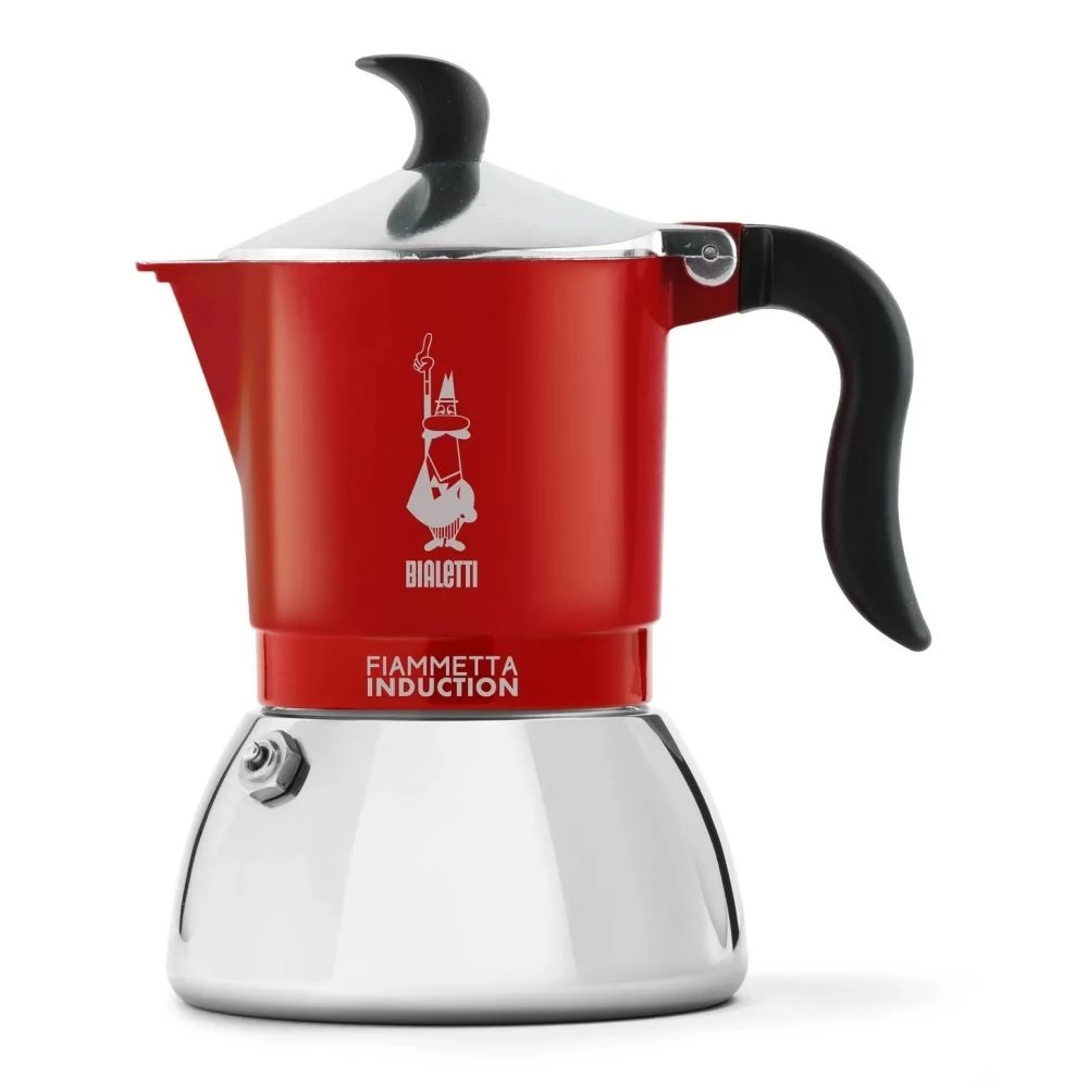 BIALETTI 7144 Fiammetta Kotyogós kávéfőző 4 személyes indukciós piros