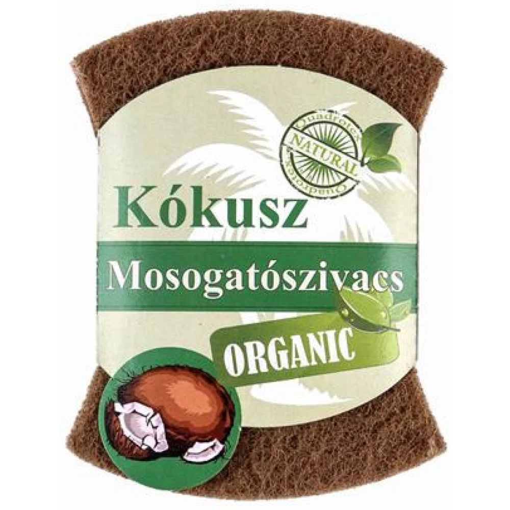BIO NATURAL 14618 Mosogatószivacs 2 db kókusz