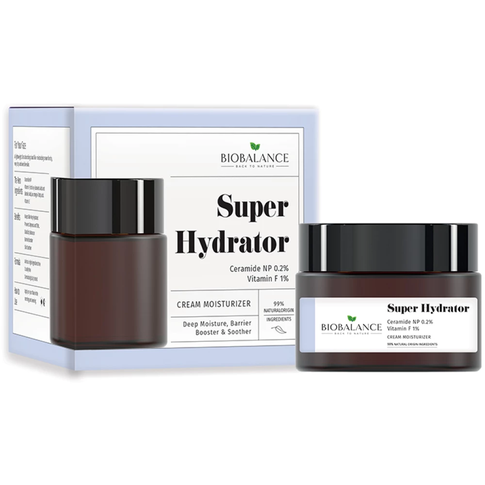 BIOBALANCE Biobalance szuper hidratáló arckrém ceramiddal és f-vitaminnal 50 ml