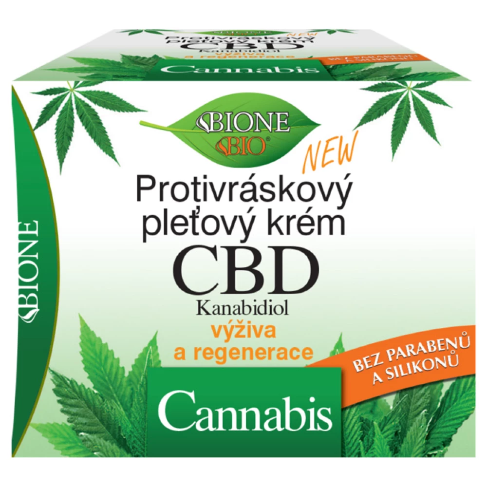BIONE Bione cbd+cannabis ránctalanító arckrém 51 ml