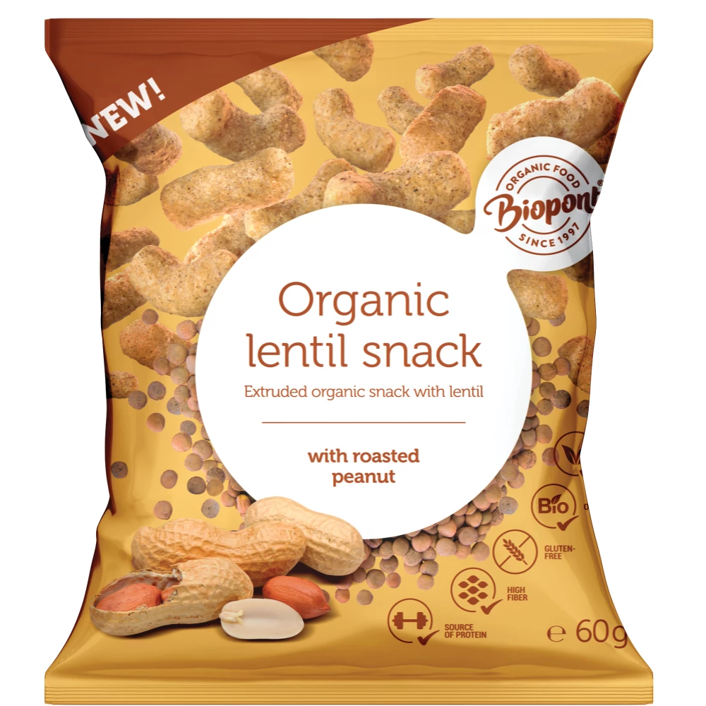 Biopont bio extrudált lencse földimogyoróval 60 g