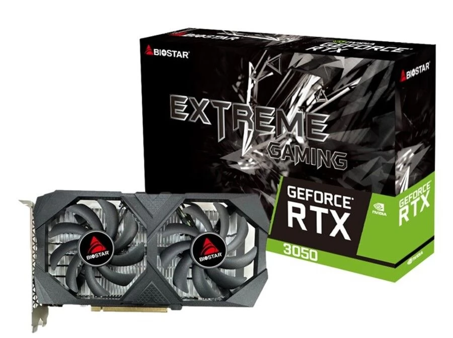 BIOSTAR RTX3050-6GB GeForce RTX 3050 6GB GDDR6 PCIE
