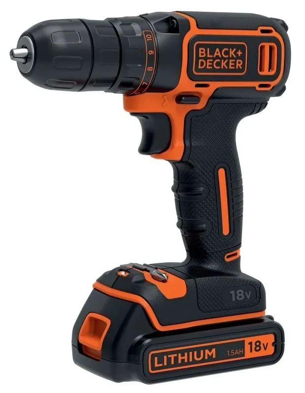 BLACK AND DECKER BDCDC18K fúrócsavarozó 18V + 1 db akku