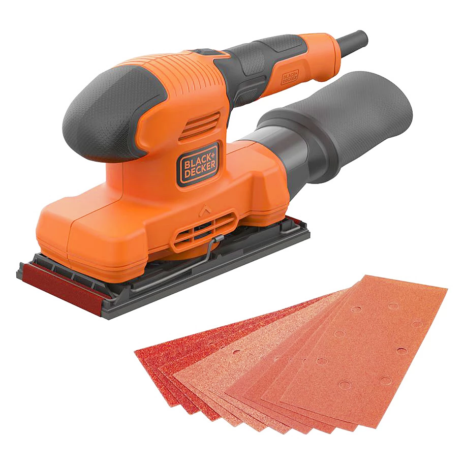 BLACK AND DECKER BEW220KAX vibrációs csiszoló 150W + 10 db csiszolópapír