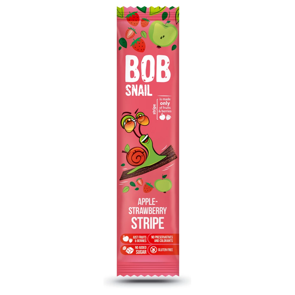 Bob Snail gyümölcstekercs alma-eper 14 g