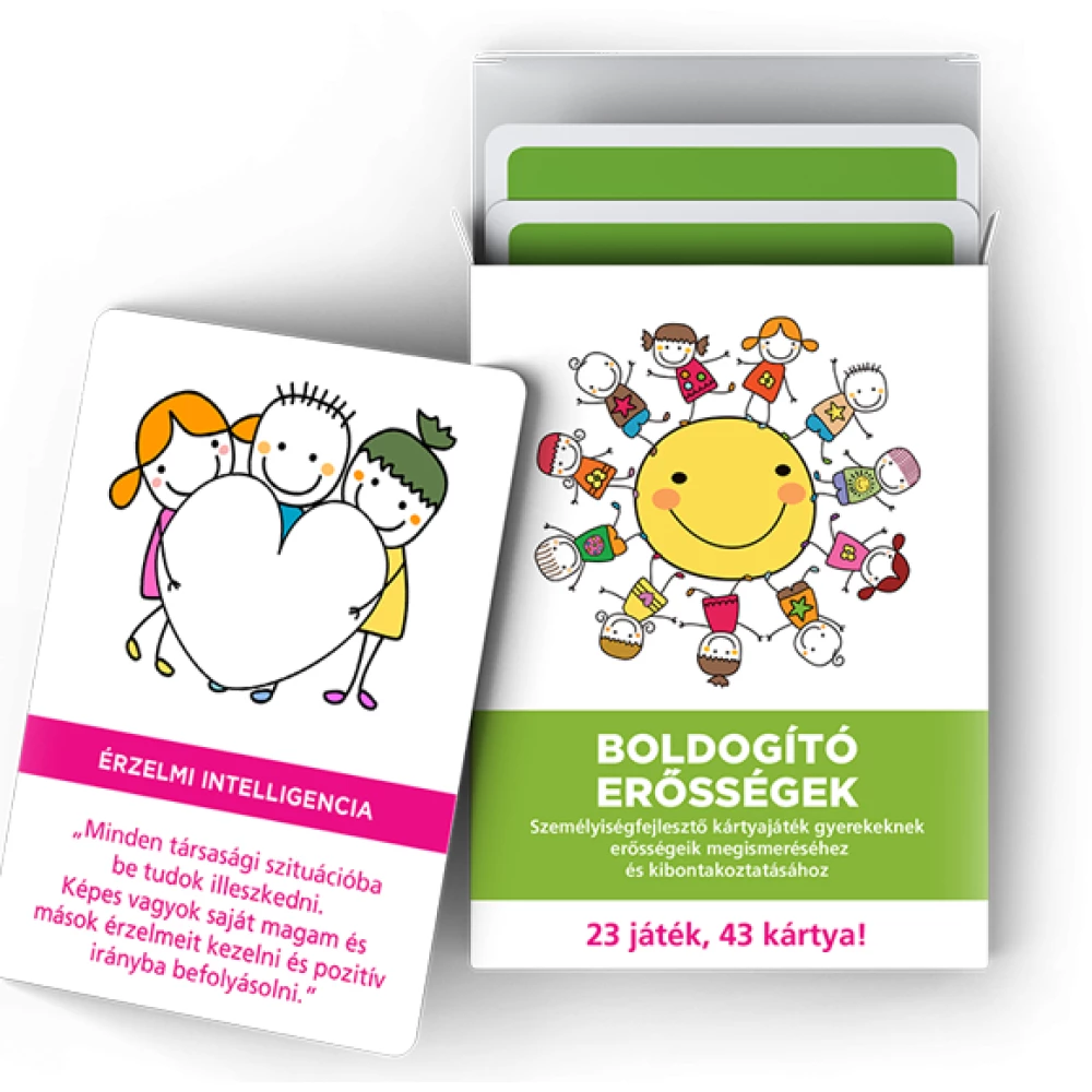 Boldogító erősségek fejlesztő kártyajáték