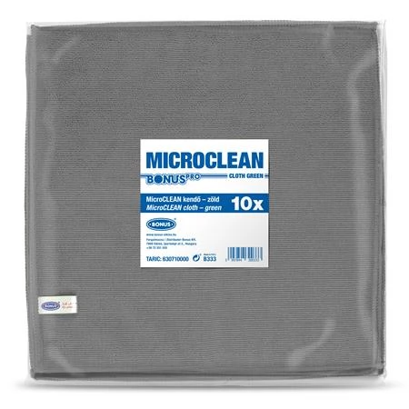 BONUS B192 MicroCLEAN Törlőkendő univerzális 32x32cm 10db Szürke
