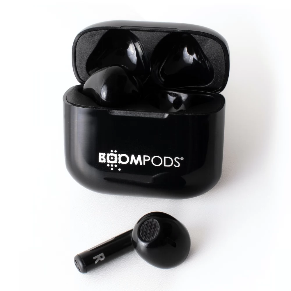 BOOMPODS Compact Buds TWS fekete