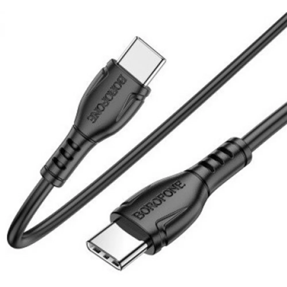 BOROFONE USB 2.0 Type C Összekötő Fekete 1m ---