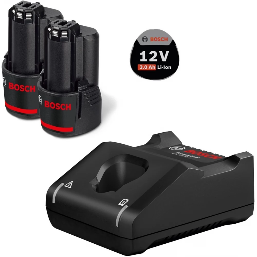 BOSCH Akku starter KIT 2x GBA 12V 3.0Ah + GAL 12V-40