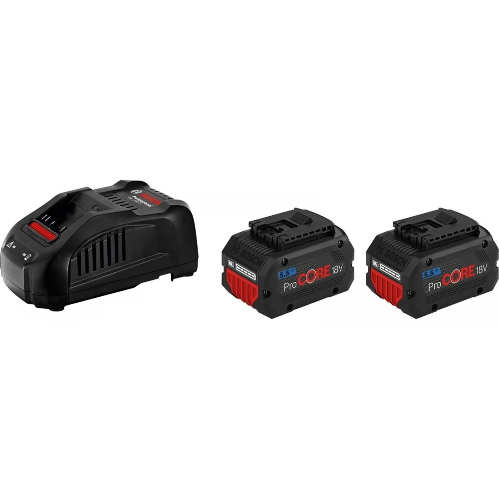 BOSCH Akku starter Set 2 x ProCORE18V 5.5Ah + GAL 1880 CV Professional töltő
