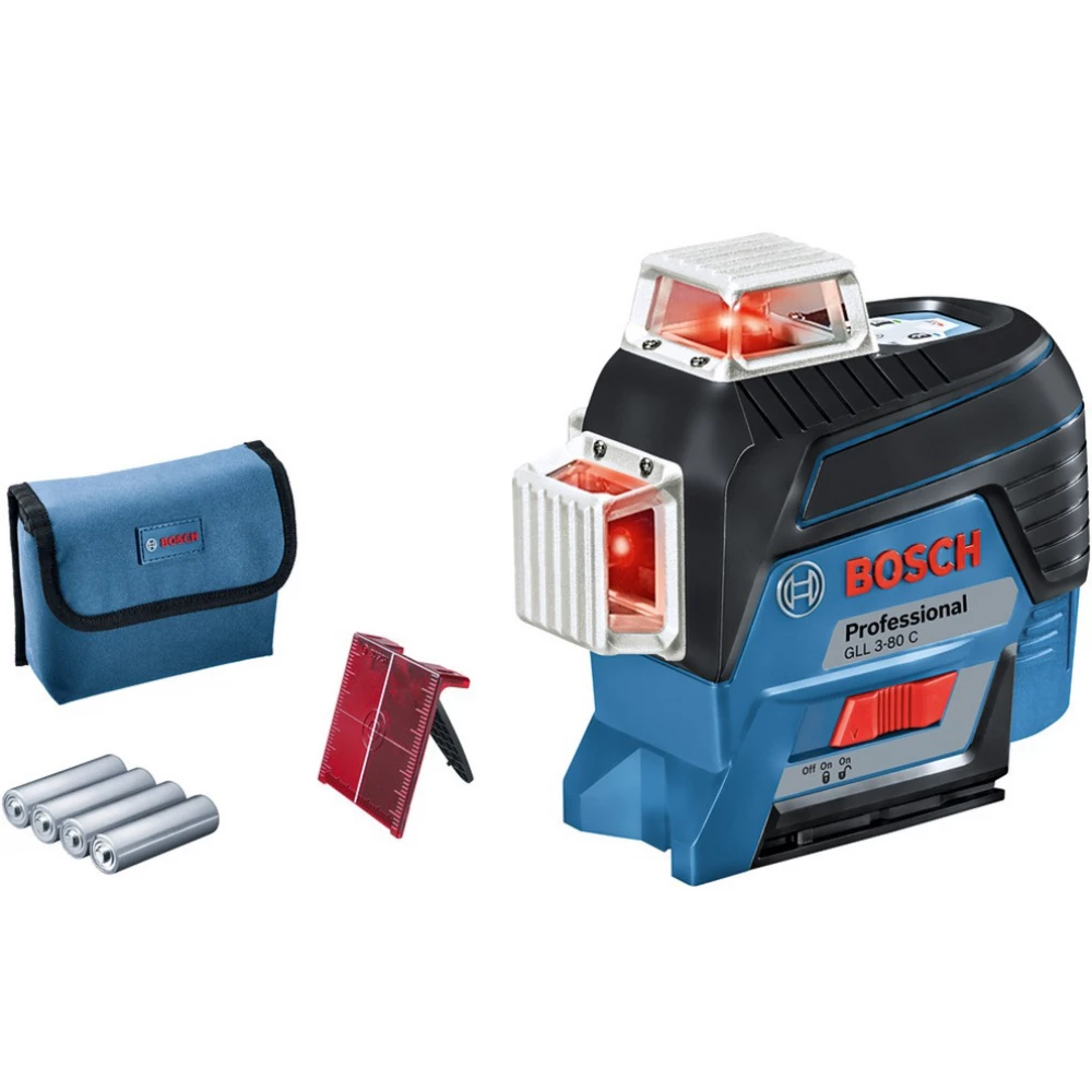 BOSCH GLL 3-80 C Professional Vonallézer - akku nélkül