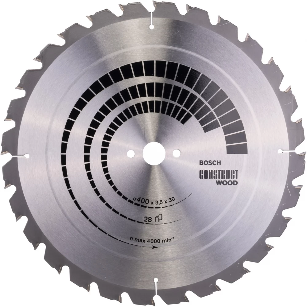 BOSCH Körfűrészlap Construct Wood Ø 400mm 28T