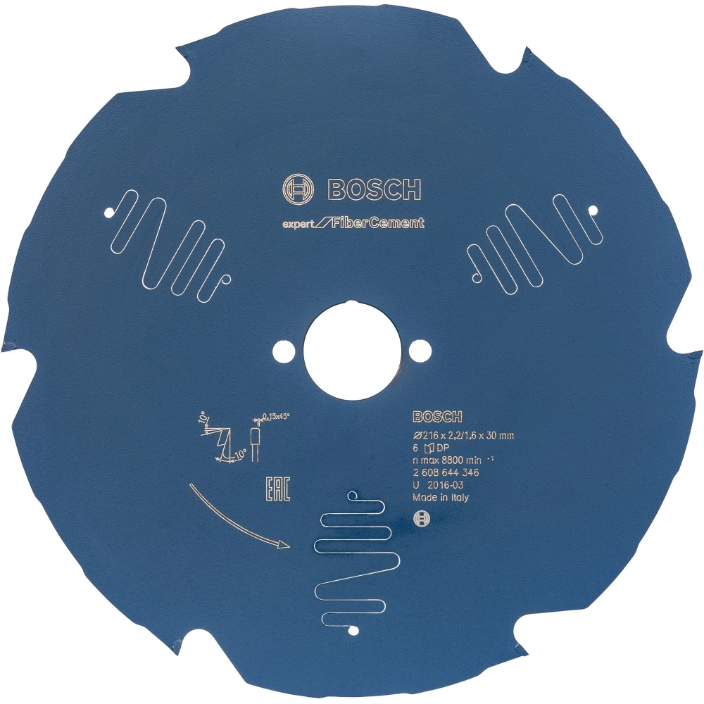 BOSCH Körfűrészlap Expert szálcementhez Ø 165mm 4Z