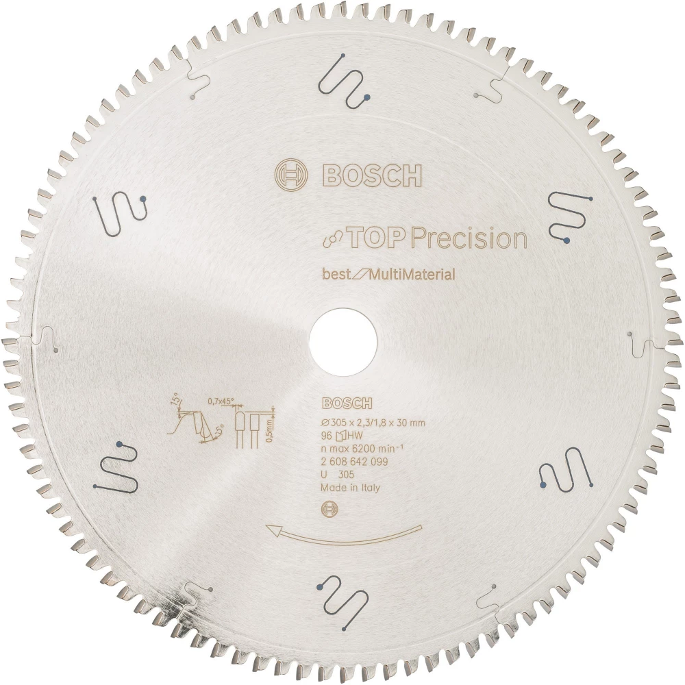 BOSCH Körfűrészlap Top Precision Best for Multi Material 305 x 30 x 2.3 mm 96