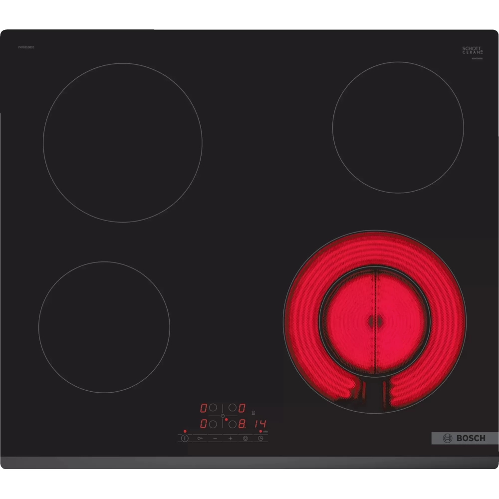 BOSCH PKF631BB2E Serie 4 Főzőlap üvegkerámia 60 cm munkapultba építhető fekete