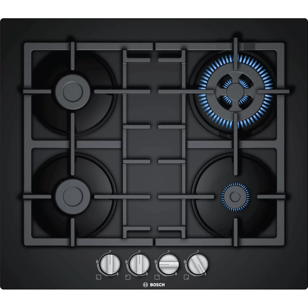 BOSCH PNH6B6B90 Serie 4 Gáz főzőlap 60 cm fekete