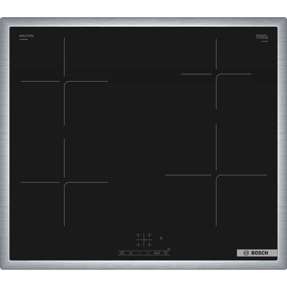 BOSCH PUE64KBB5E Serie 4 Főzőlap indukciós 60 cm munkapultba építhető fekete