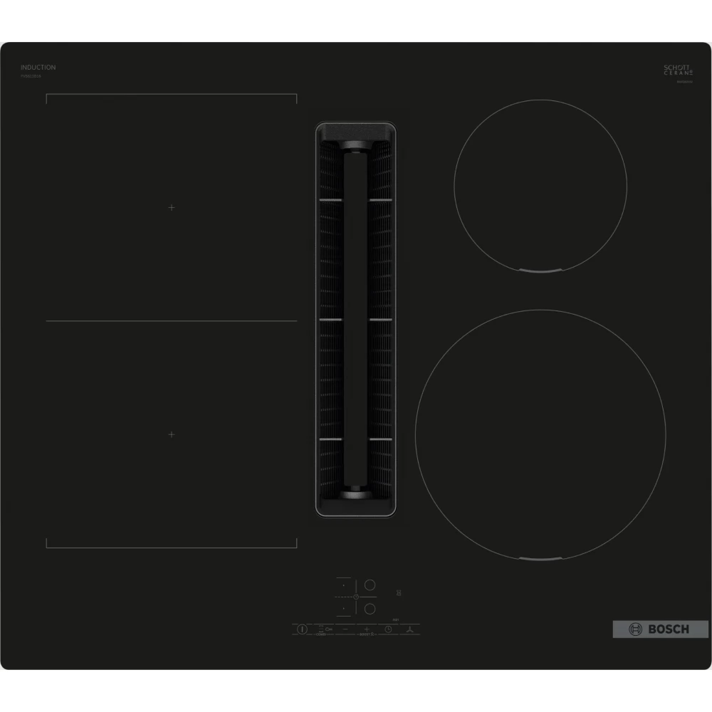 BOSCH PVS611B16E Serie 4 Indukciós főzőlap elszívóval 60cm fekete