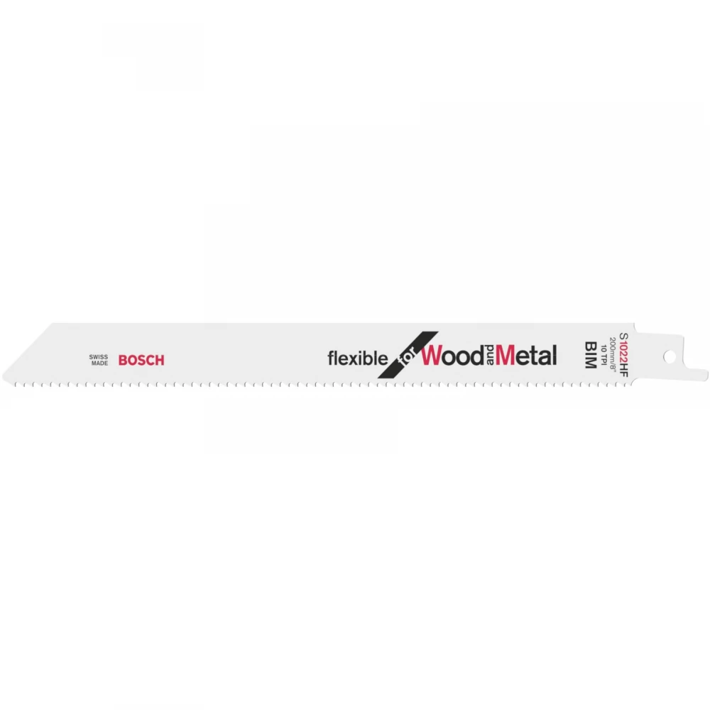 BOSCH S 1022 HF Flexible for Wood and Metal szablyafűrészlap 200 mm 100 db
