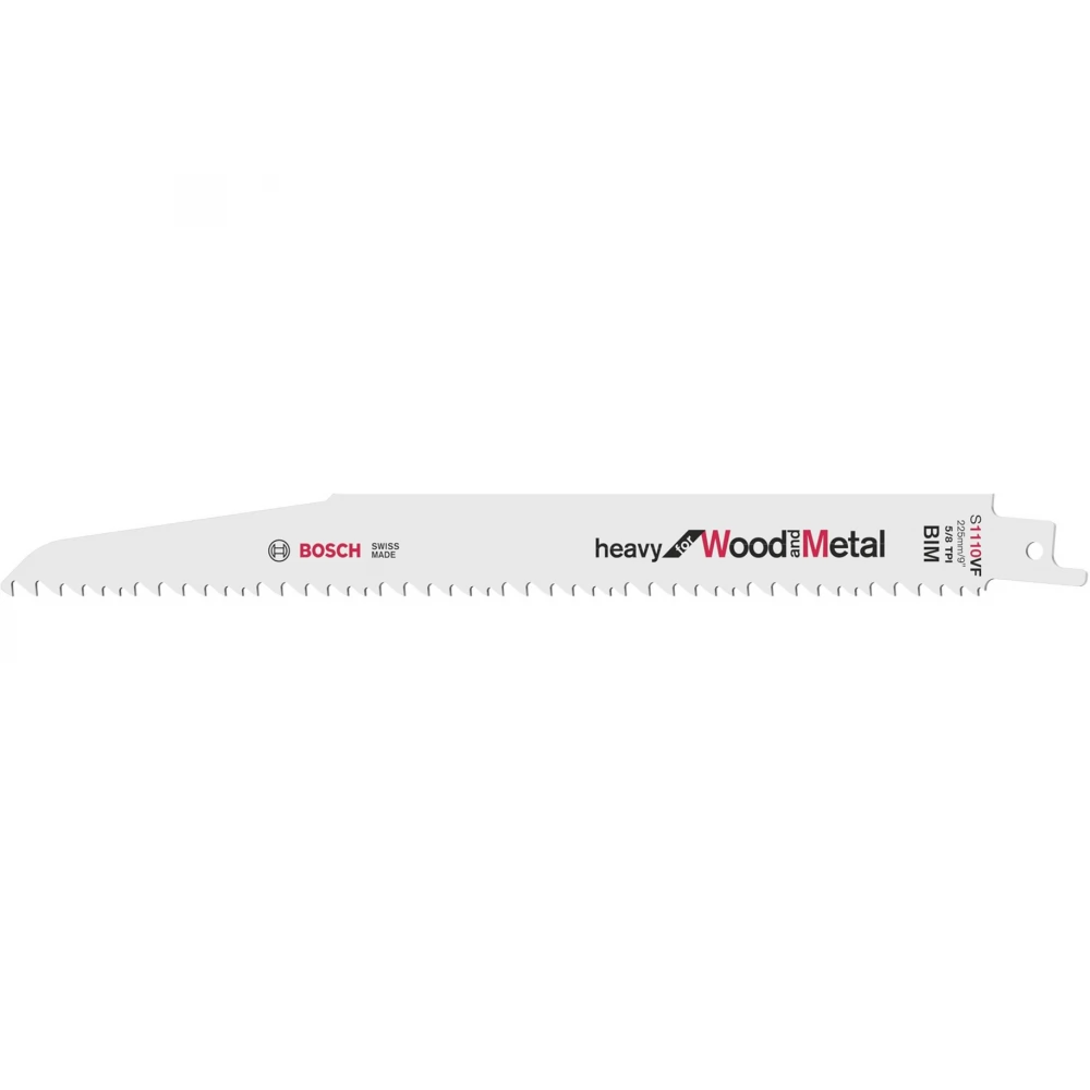 BOSCH S 1110 VF Heavy for Wood and Metal szablyafűrészlap 225mm 5 db