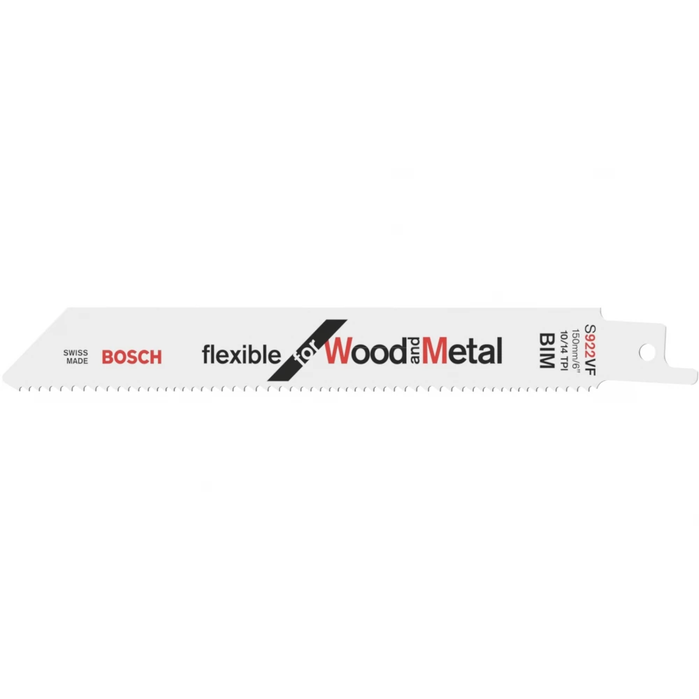 BOSCH S 922 VF Flexible for Wood and Metal szablyafűrészlap 150 mm (25 db)