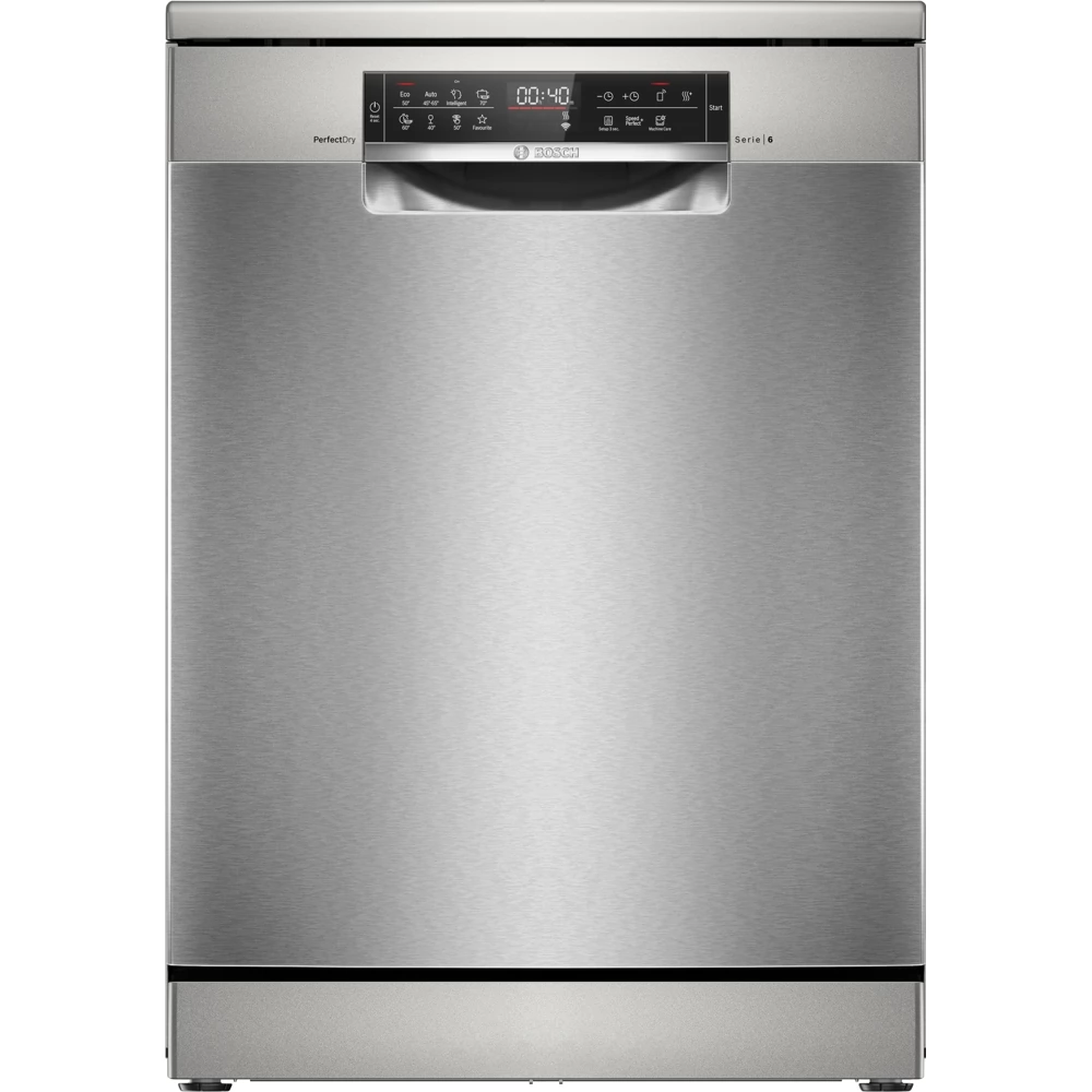 BOSCH SMS6ZCI16E Mosogatógép 14 terítékes 60 cm B ezüst / inox