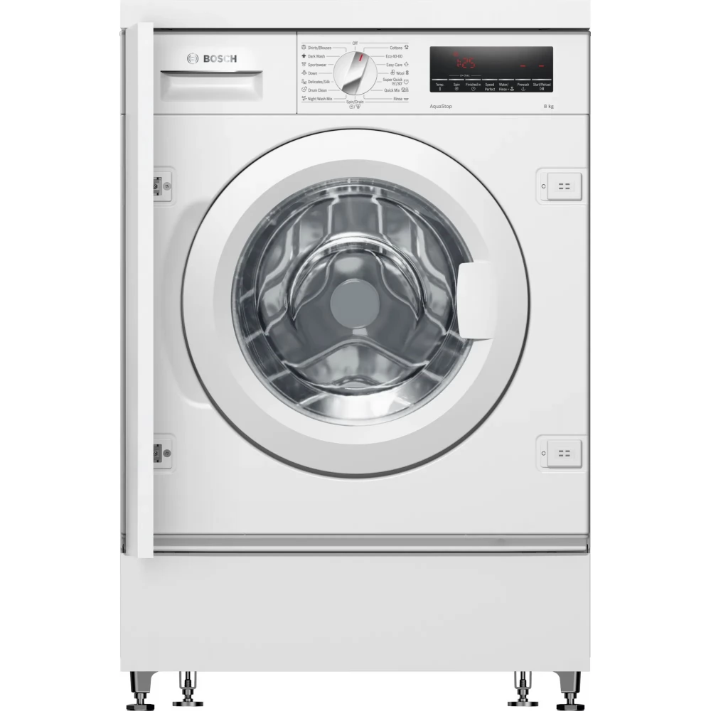BOSCH WIW28542EU Series 8 Mosógép elöltöltős beépíthető 8 kg C fehér