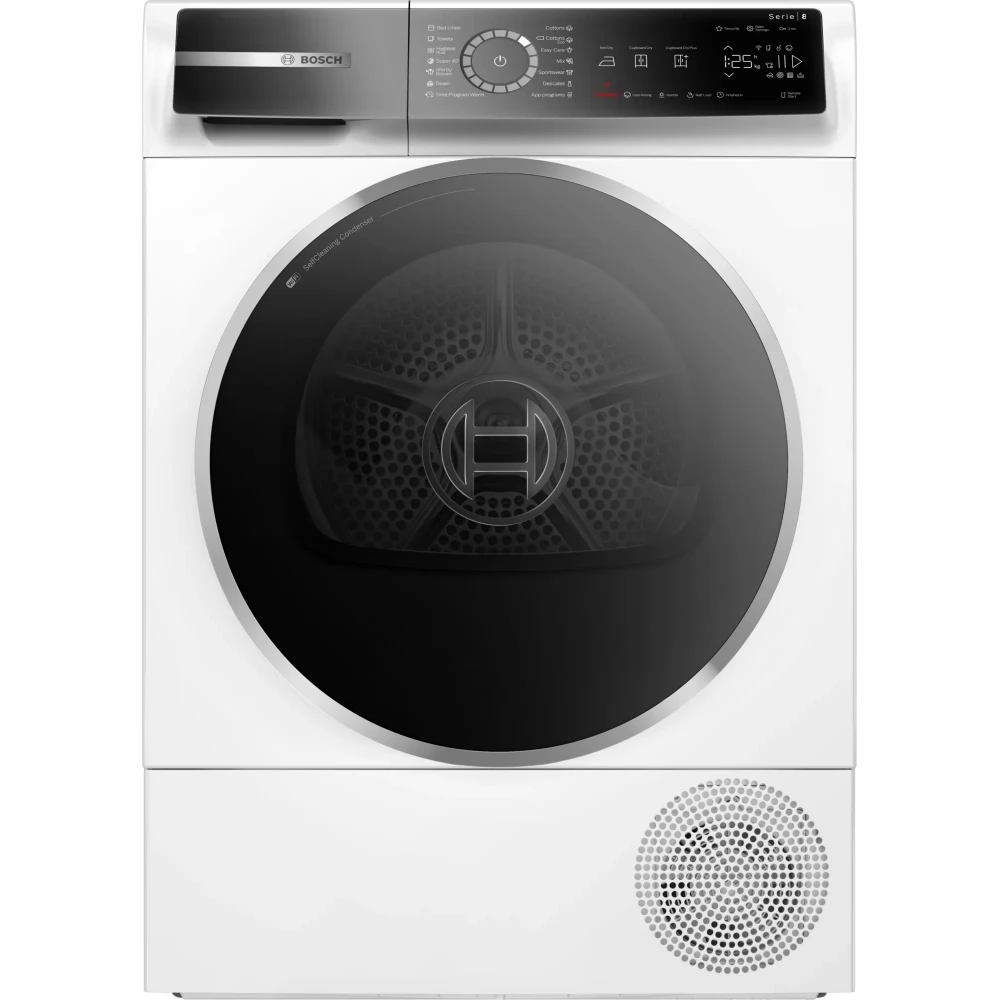 BOSCH WQB245B0BY Serie 8 Hőszívattyús szárítógép 9 kg A+++ fehér