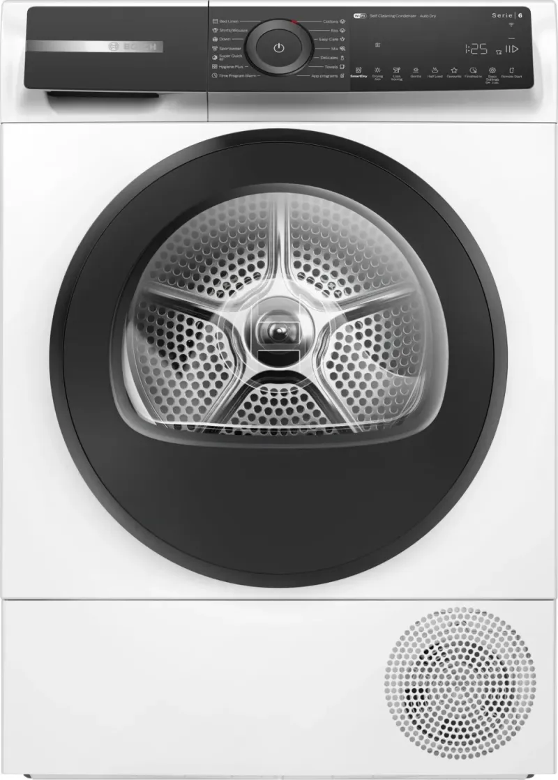 BOSCH WQH245B6BY Szárítógép hőszivattyús 9 kg A+++ fehér