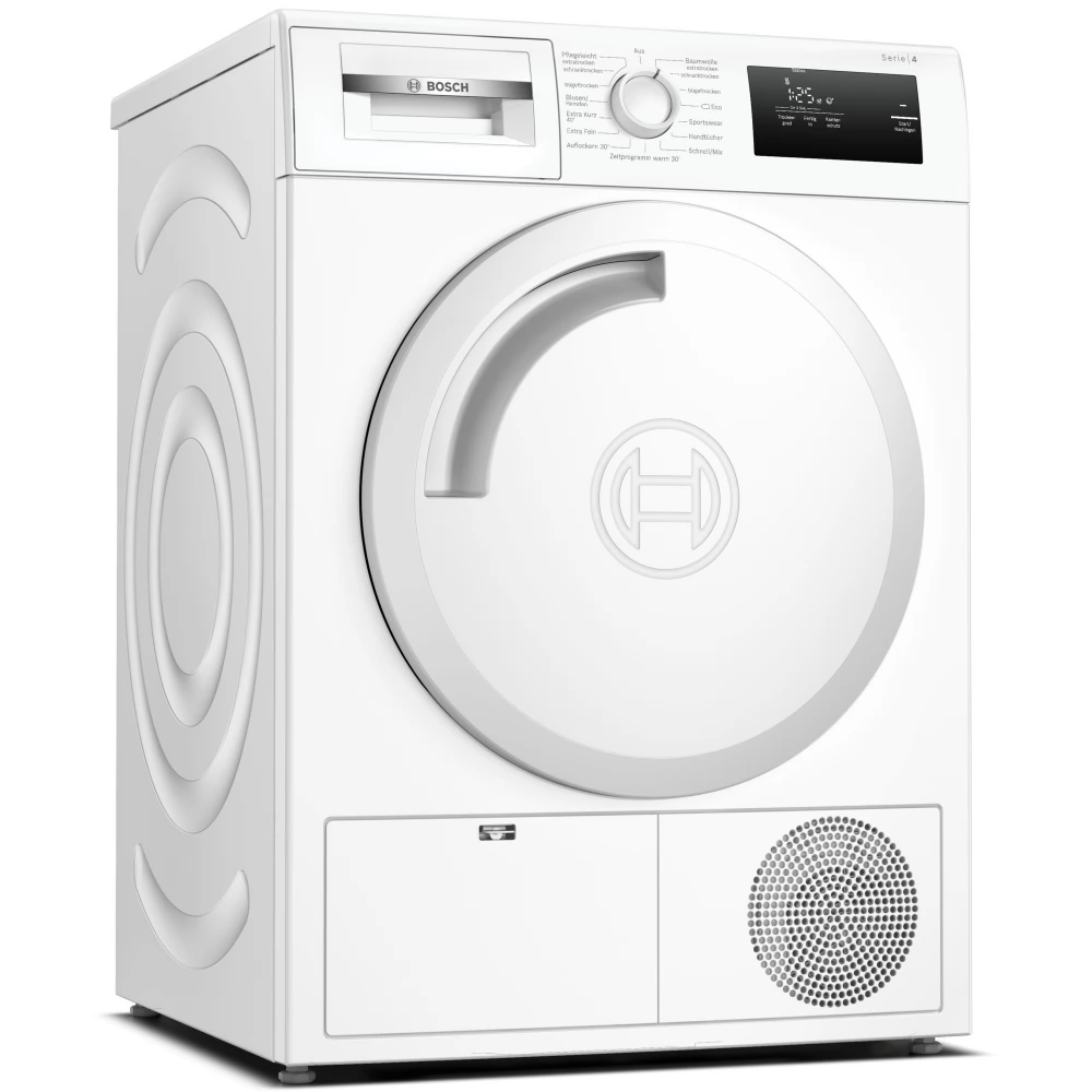 BOSCH WTH83003 Serie 4 Szárítógép hőszivattyús 7 kg A+ fehér