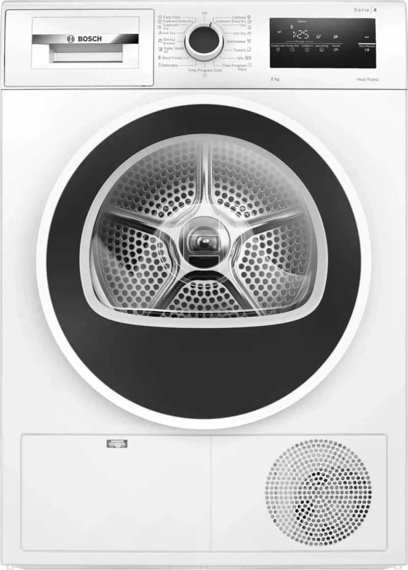 BOSCH WTH83256BY Serie 4 Szárítógép hőszivattyús 8 kg A fehér