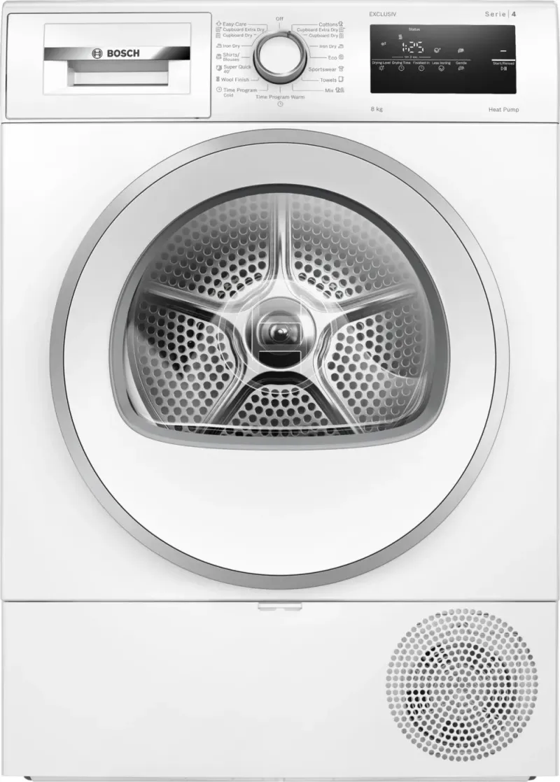 BOSCH WTH85293BY Serie 4 Szárítógép Hőszívattyús kondenzációs 8 kg A fehér