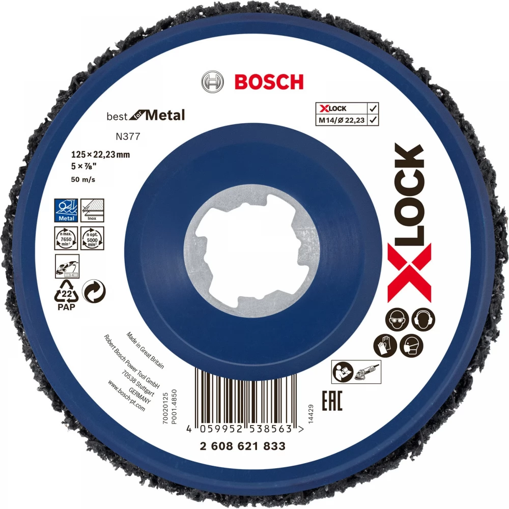 BOSCH X-LOCK N377 Metall tisztítókorong 115mm