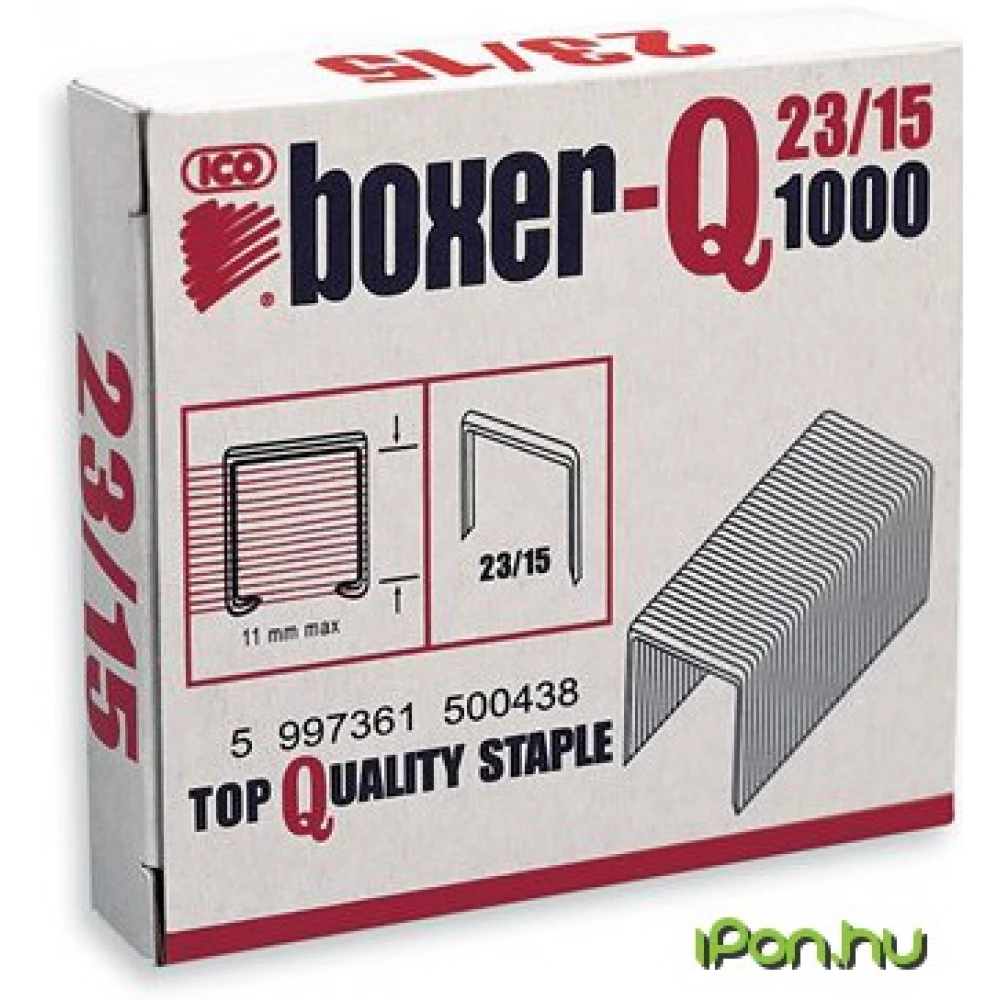 BOXER Tűzőkapocs Q 23/15
