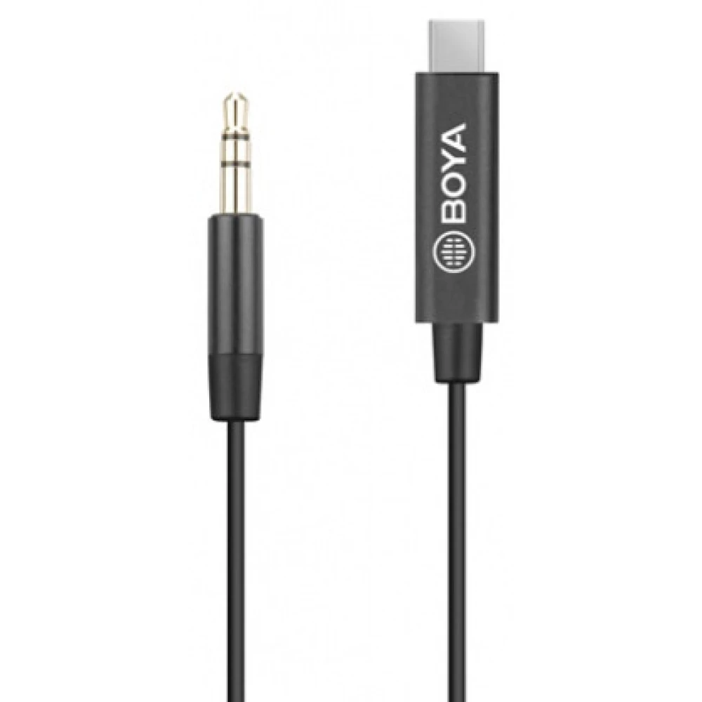 BOYA BY-K2 3.5mm Male TRS to Male TYPE-C átalakító