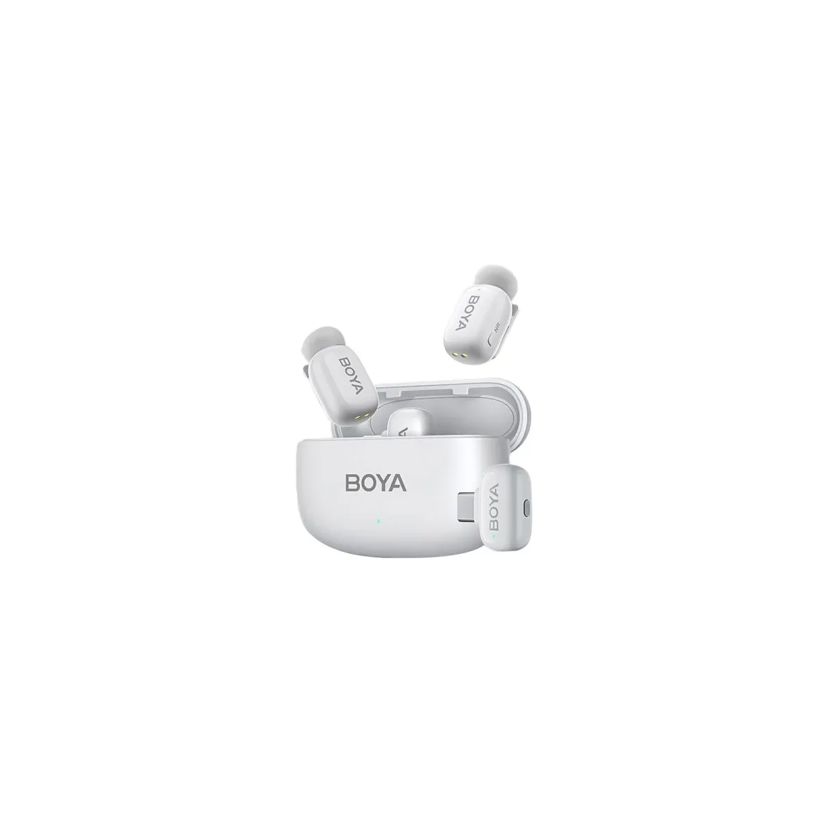BOYA Mini Mikrofon készlet Lightning/USB-C fehér