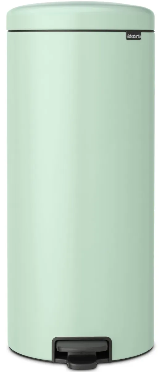 BRABANTIA NewIcon pedálos hulladékgyűjtő szagmentesen záródó Soft-Close fedél műanyag tartály 30L - G méret acél jáde zöld - 233944