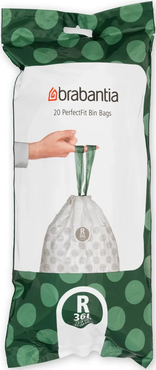 BRABANTIA PerfectFit szemeteszsák R méret 36L 20 zsák/tekercs - 138508