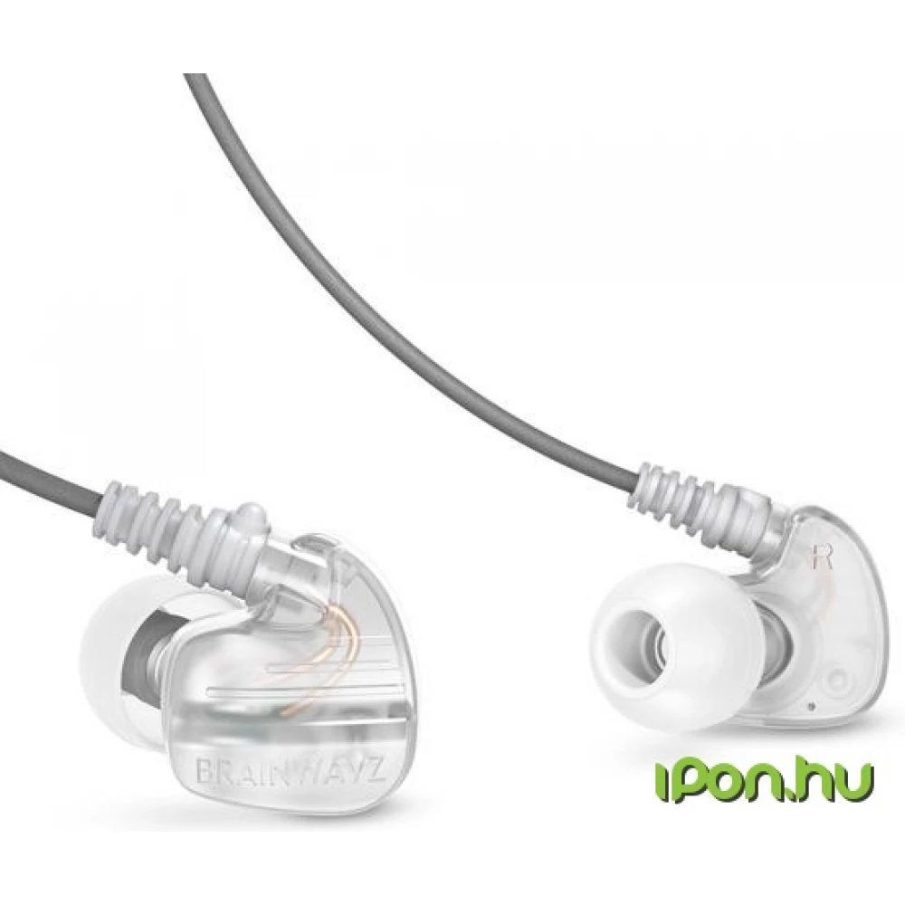 BRAINWAVZ XF-200 In-Ear fülhallgató headset átlátszó