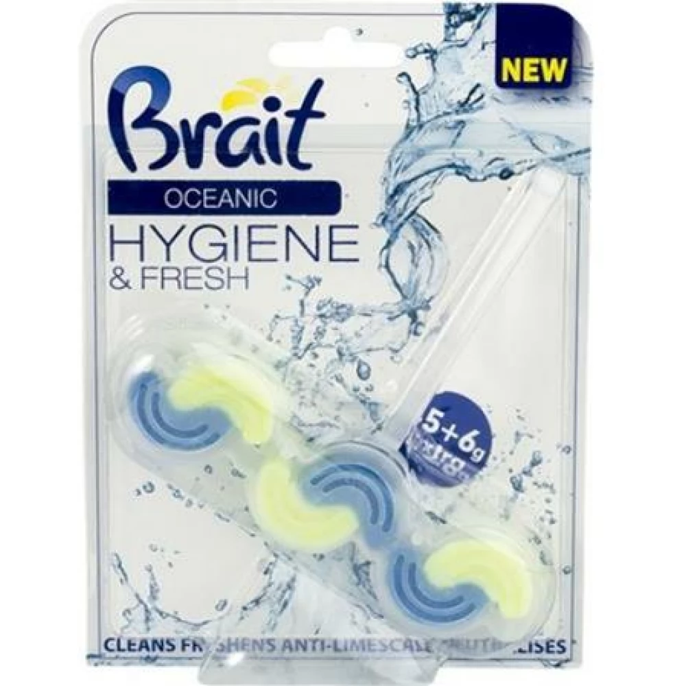 BRAIT 16361 Brait Hygiene and fresh WC tisztító blokk 2 fázisú 3x45 g óceán