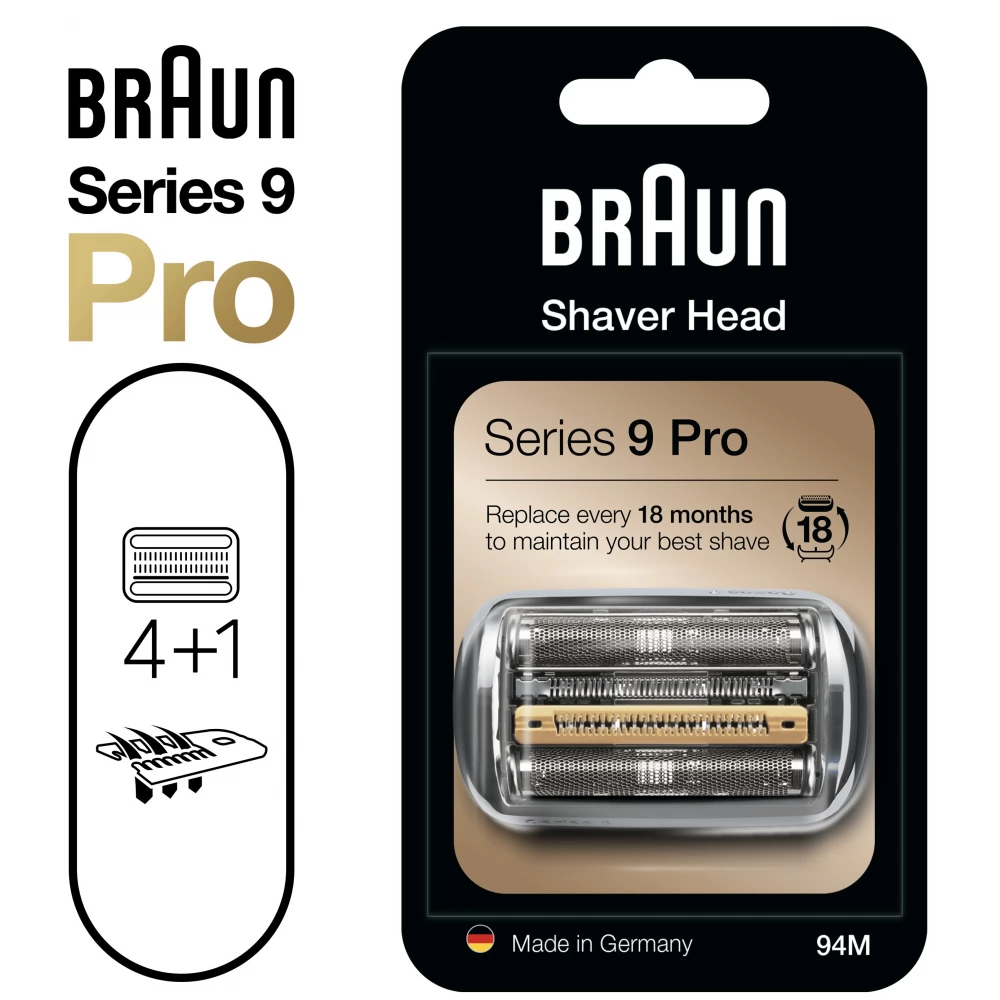 BRAUN 94M Combipack Series 9 csere borotvafej ezüst