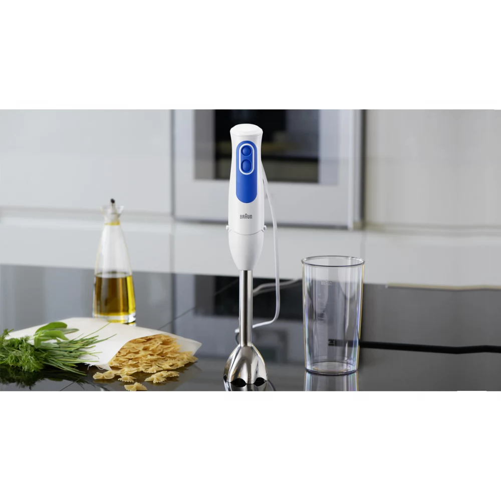 BRAUN MQ3000WH Smoothie Plus Botmixer 700W kehely 0.6 l 2 sebesség fehér / kék
