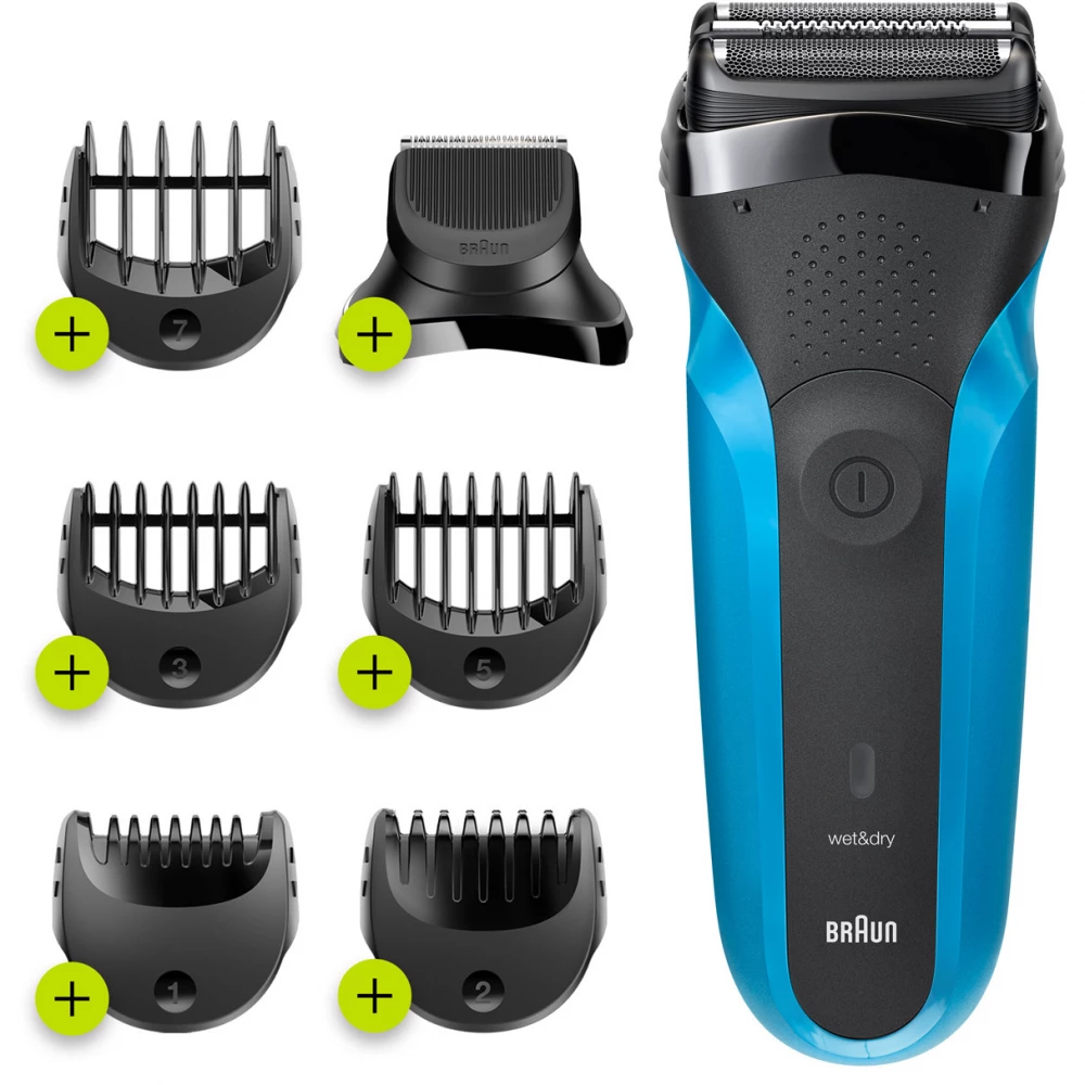 BRAUN Series 3-310BT Wet&Dry 3 in 1 elektromos borotva kék-fekete