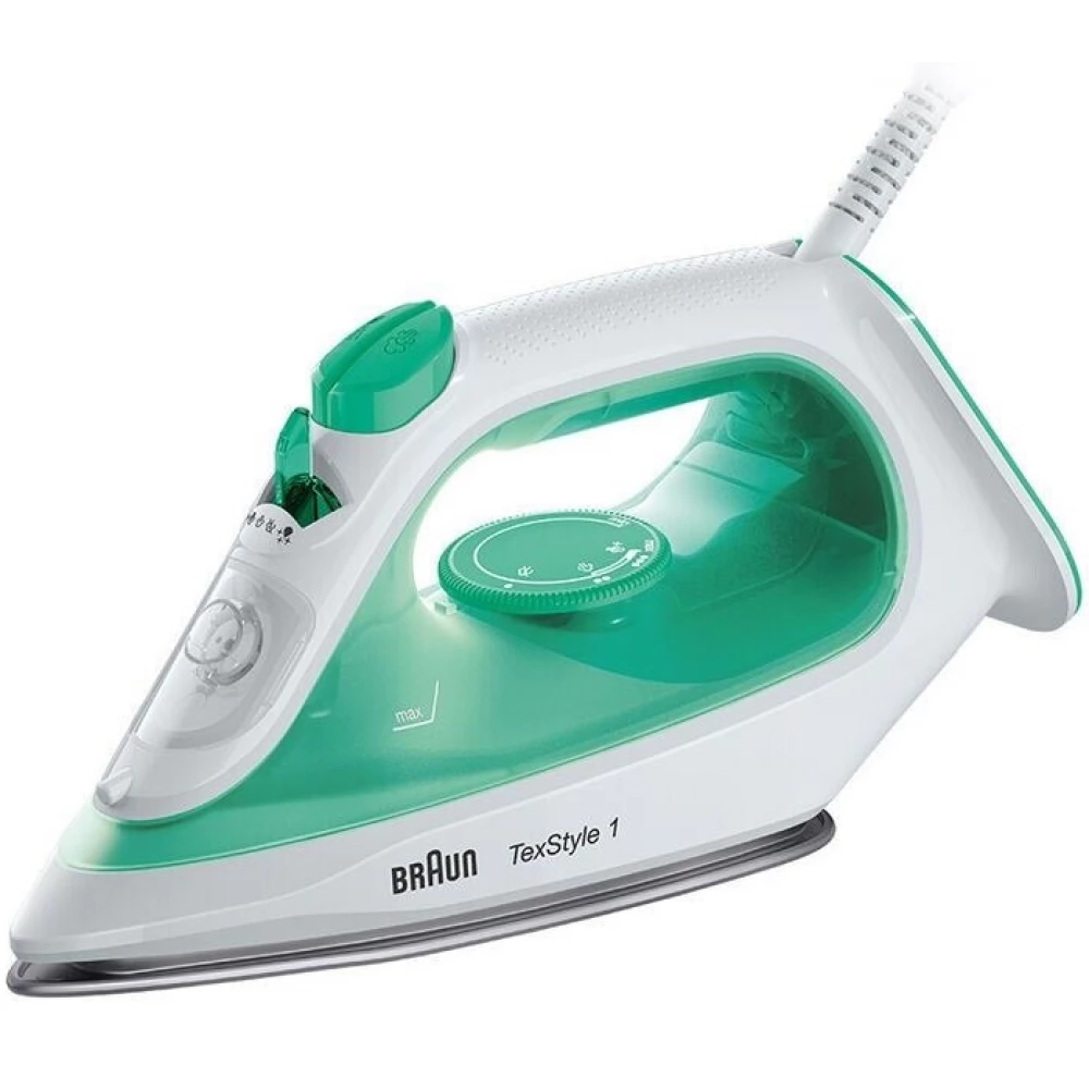 BRAUN SI1040GR Texstyle 1 Vasaló gőzölős 2000 W 200 ml fehér / zöld